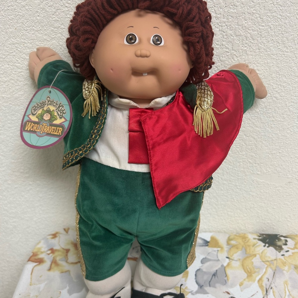 Vintage Cabbage Patch Kids Doll Spain World Traveler Matador 80s Bull fighter